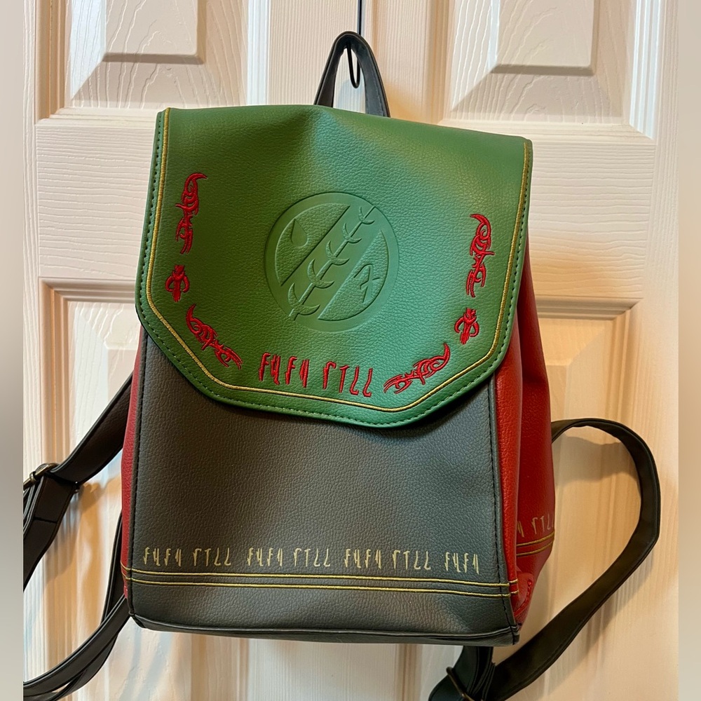 Danielle Nicole Star Wars Boba Fett Multicolor Faux Leather Backpack MINI Bag